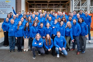 Bluerockers with Blue hoodies